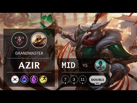 Azir Mid vs Karma - KR Grandmaster Patch 9.13
