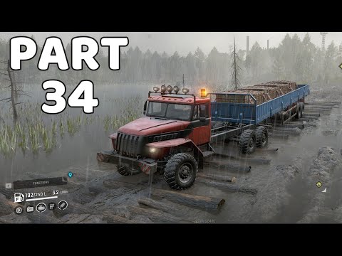 SnowRunner: Hub Recovery, 2st Stage - Part 34 [ 1440p 60FPS ]  Gameplay