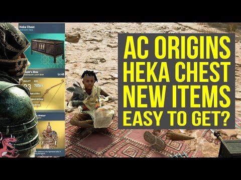 Assassin's Creed Origins Heka Chest NEW ITEMS - How Much Luck Is Needed (AC Origins Heka Chest) Video