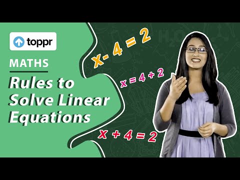 Rules to solve linear equations | Linear equation of one variable | Class 8 Maths (CBSE/NCERT)