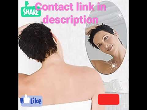 Oval Shape Sticker Magic Mirror (30x45 Cm)