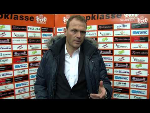 Joseph Oosting na de wedstrijd WKE - HBS