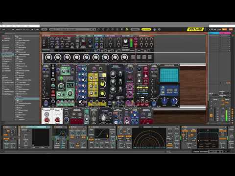 FREE VERSION of Cherry Audio Voltage Modular Synth and Ableton Live Techno test
