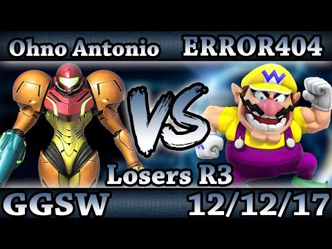 GGSW 62 - Ohno Antonio (Samus,Pit) Vs. ERROR404 (Wario,Robin) Smash Wii U Losers R3 - Smash 4