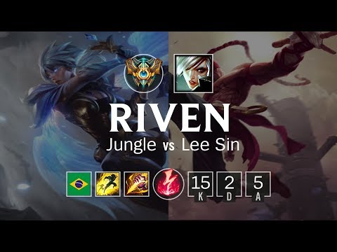 Riven Jungle vs Lee Sin - BR Challenger Patch 8.9