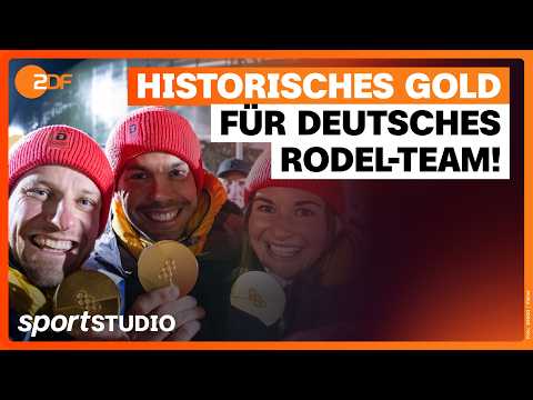 Deutschland holt Gold in der Rodel-Teamstaffel | Olympia Mailand Cortina 2026 | sportstudio