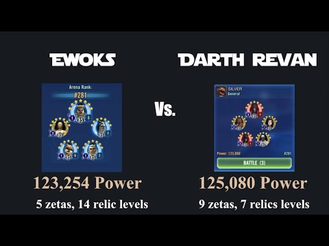 Ewoks vs Darth Revan - Strategy for how to win, lose and other do's and don'ts - SWGOH Star Wars