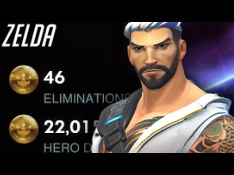 WHEN WRAXU PICKS HANZO! 46 ELIMS! 22k DMG! [ OVERWATCH SEASON 17 TOP 500 ]