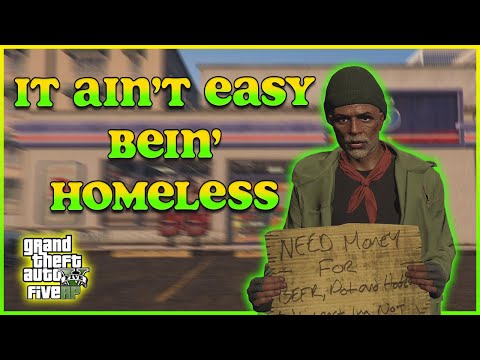 Being a creepy homeless guy in GTA RP