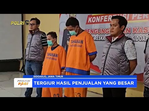 POLRESTA SIDOARJO UNGKAP KASUS PENCURIAN KABEL