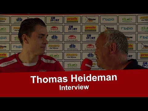 Interview Thomas Heideman na de wedstrijd Sportlust '46 Oranje Wit