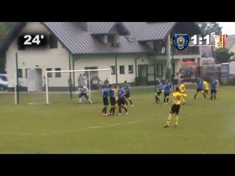 Szymon Koza - 1:2 (24') 12 kolejka A klasy: Sokół Słopnice - Płomień Limanowa (23.06.2013r.)