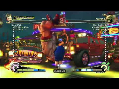 GlennCWB(Ibuki) VS [SOA]GIL-HEADSHOT(Zangief) SSF4 AE 2012 PSN