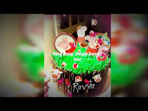 peppa pig cartoon them cake          #themcake