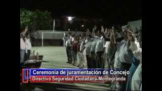 preview picture of video 'CEREMONIA DE JURAMENTACION DE CONSEJO DIRECTIVO SEGURIDAD CIUDADANA - MONTEGRANDE'