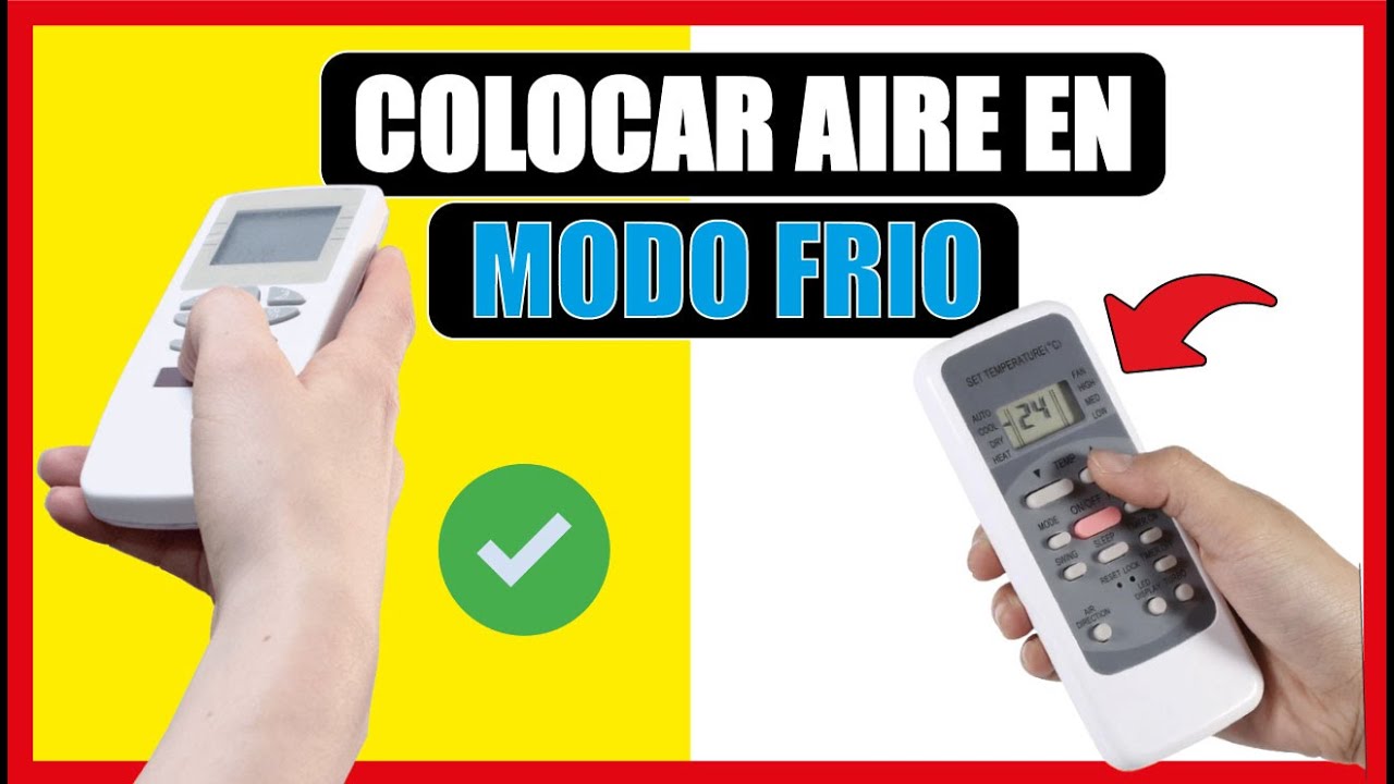 COMO PONER EL AIRE ACONDICIONADO EN FRIO (Paso a paso) ✅
