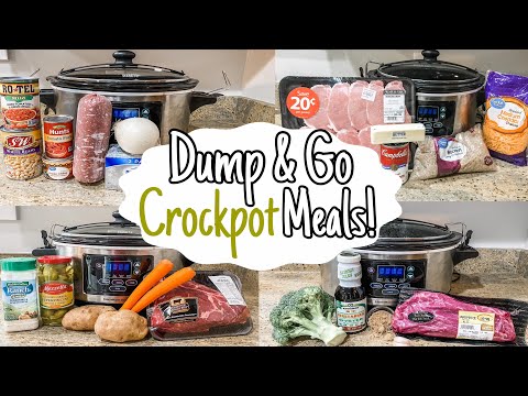 4 Dump & Go Crockpot Recipes | TASTY SLOW COOKER MEALS...