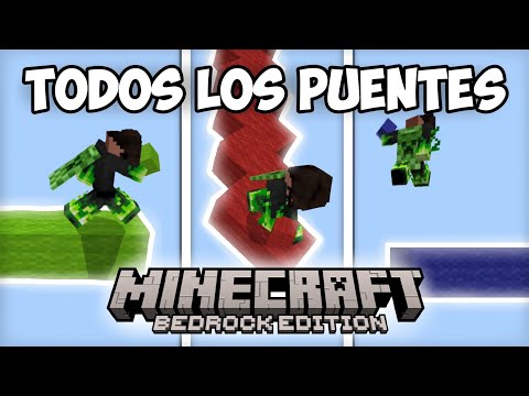 APRENDE estos PUENTES RÁPIDOS en Minecraft BEDROCK en solo 4 minutos⚡🔥