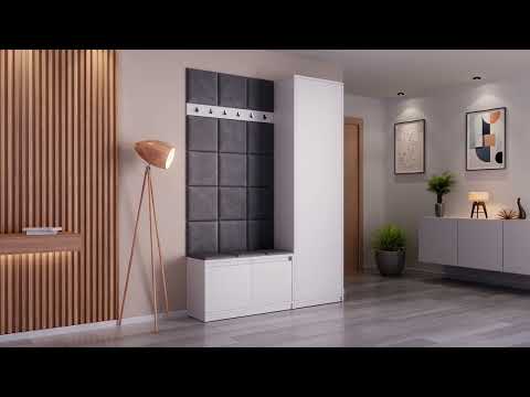 Cuier Hol Klaus II, Alb/Gri Inchis 1