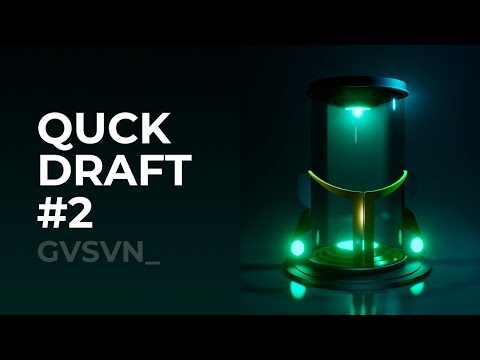 Quick draft in Blender #2 (Bioshock Vita Chamber)