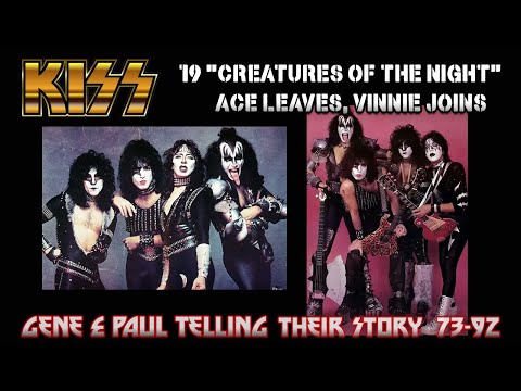 Part 19, KISS - Recording "Creatures Of The Night", Ace and Bill  leaving and Vinnie joining