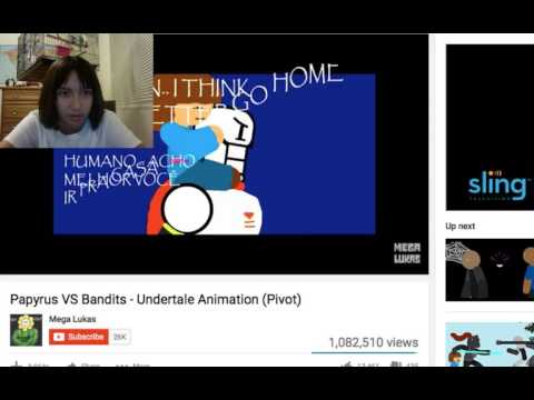 PAPS GOT DEM DODGING SKILLS|reacting to papyrus VS bandits