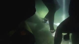 20161029 小琉球夜潛0 - 水面 準備下潛