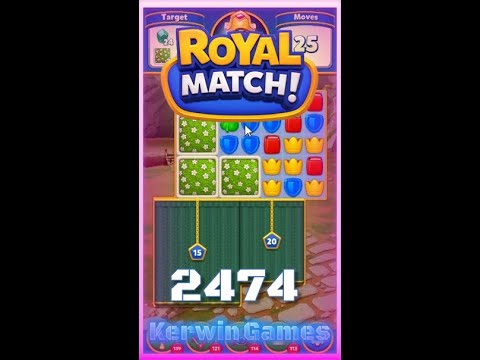 Royal Match Level 2474 - No Boosters Gameplay