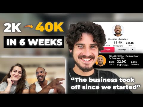 How Cesare and Alia went from 2k to 40k followers in 6 weeks