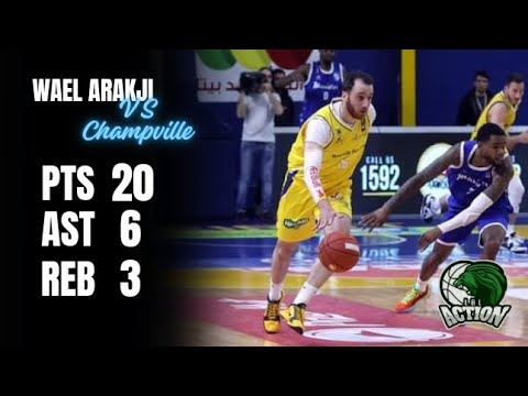 Wael Arakji highlights against Champville | Al Riyadi VS Champville 2023-2024