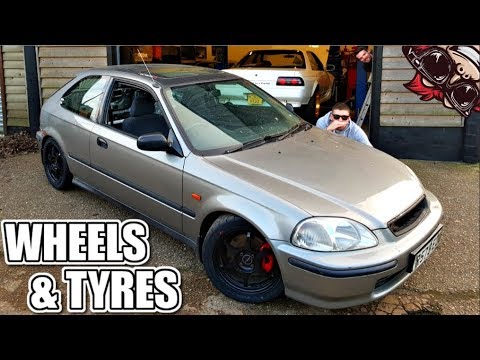 HONDA CIVIC BUILD Ep11 - NEW RACING WHEELS & STICKY TYRES