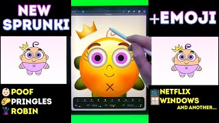 Compilation New Sprunki OC 👶🏻Poof🌮PRINGLES 🦹🏻‍♂️Robin 📺Netflix  🪟Windows   + Emoji