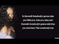 Rihanna - Farewell (lyrics)