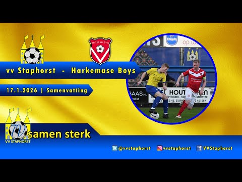 vv Staphorst - Harkemase Boys | 17.1.2026 | Samenvatting