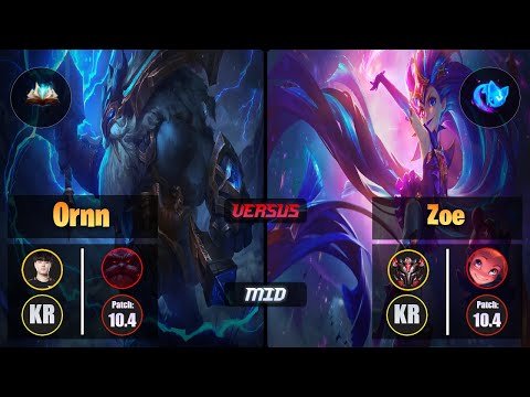 Tempt ORNN (Mid) [Unsealed Spellbook] VS ZOE - Grandmaster KR Patch 10.4
