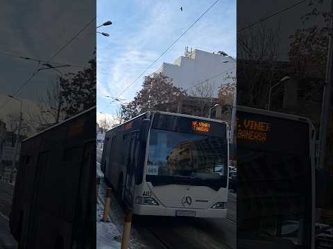 Autobuzul MBC E3 #4463(605)sosind în stația Bd Hristo Botev către Aero Băneasa