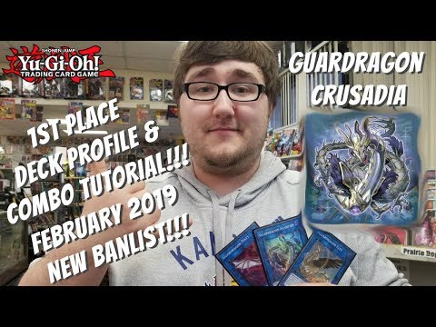 Yugioh New Format February 2019 1st Place Locals Deck Profile & Combo Tutorial - Guardragon Crusadia