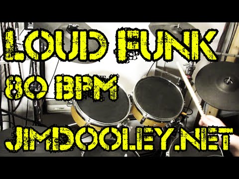Loud Funk Drum Beat 80 BPM - JimDooley.net