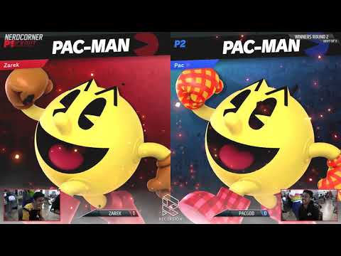 Nerd Corner Knockout #9 - Zarek (Pac-Man, Yoshi) vs. PacGod (Dark Pit, Pac-Man)