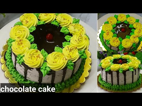 Eggless Chocolate Cake recipe || How to make Chocolate Cake ||Birthday Cake~Tejshree cake's