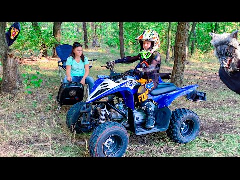 Den on Quad Bike vs Clown and Werewolf in the forest