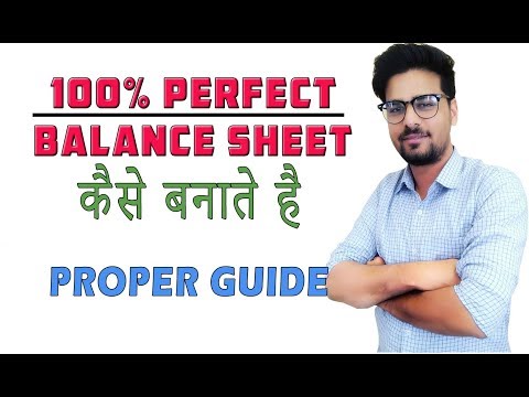 How To Prepare Perfect Balance Sheet For Financial Accounting Video