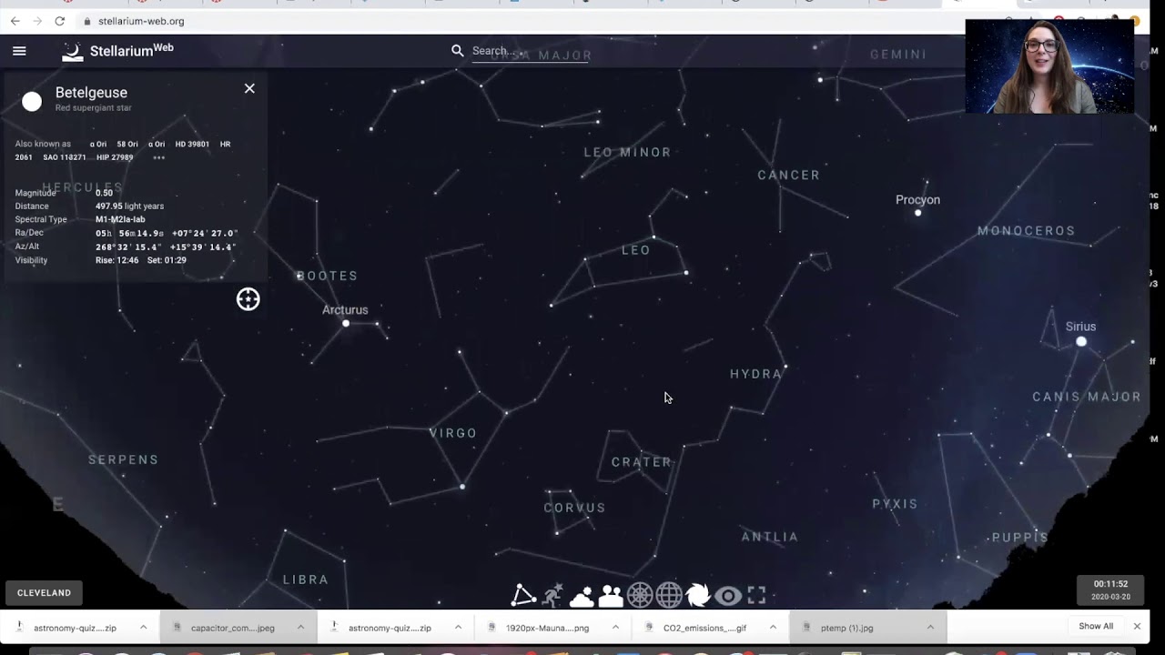 March Skies - Wiley Planetarium