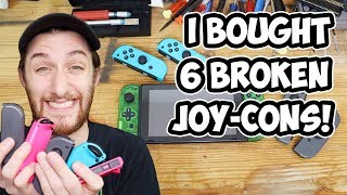 I Bought 6 BROKEN Switch Joy Cons for $100! Will I Make Any Profit??