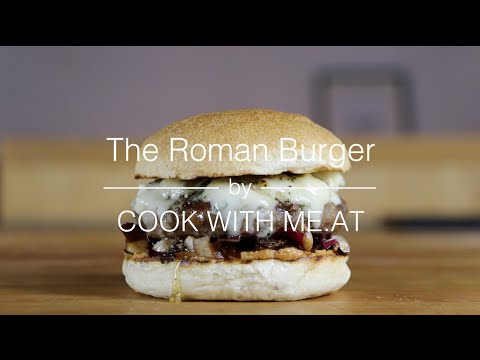 The Roman Burger - Hambúrguer Grelhado de Radicchio Beef Gorgonzola - COZINHE COMIGO.AT