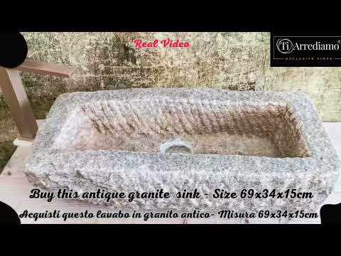 %lavabo da appoggio da bagno o cucina in marmo pietra o granito%