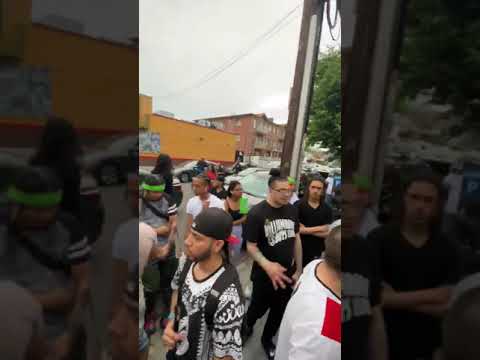 GB Tribuville candle 🕯 lighting on 57av leftrak RIP GB Tribuville💚✊