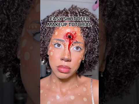 Easy shot deer makeup tutorial 🦌