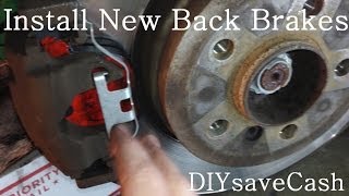 DIY BMW E65 E66 Install New Back Brakes And Brake Pad Sensor