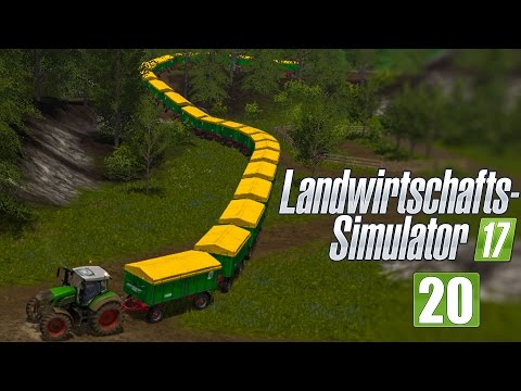 LANDWIRTSCHAFTS-SIMULATOR 17 FORST #20 - Probleme mit XXXXL-Anhängerkolonne! I LS17 Forst-Projekt